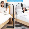 Picture of Lucky Trip Tablet Floor Stand，360-degree Rotatable Metal Tablet Holder with Flexible Gooseneck Holder Long Arm, Compatible with iPad Mini Air Pro, All Cell Phones iPhone & Tablets (4.5-12.9-inch)