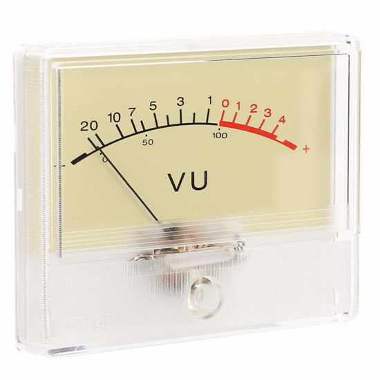 Picture of DB Audio Level Header Testing Tool VU Meter audio equipment tool DB Level Header white light 12V 55mA bulb recording studio for DIY with pointer type dial