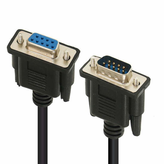 Picture of 32.8ft/10m RS-232 Pins 2-3 (TXD-RXD) Null Modem DB9 Male to Female Serial Adapter Cable (Null Modem, Male to Female)