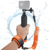 Picture of Action Camera Non-Slip Handler Floating Hand Grip Holder Mount + Steel-cored Safety Wrist Strap for GoPro Sony Insta360 Olympus Akaso Underwater Camcorder Diving Surfing Snorkeling Rafting Kayak Scuba