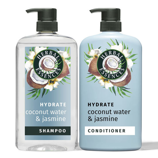 Picture of Herbal Essences Shampoo and Conditioner Set for Dry Hair with Coconut Water and Jasmine, 29.2 Fl Oz