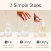 Picture of Tirtyl Hand Soap Single Kit - Glass Foaming Dispenser + 3 Tablet Refills (24 fl oz total - 3x 8 fl oz) - NEW Formula - Compostable Packaging - Variety Fragrances