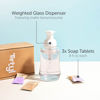 Picture of Tirtyl Hand Soap Single Kit - Glass Foaming Dispenser + 3 Tablet Refills (24 fl oz total - 3x 8 fl oz) - NEW Formula - Compostable Packaging - Variety Fragrances