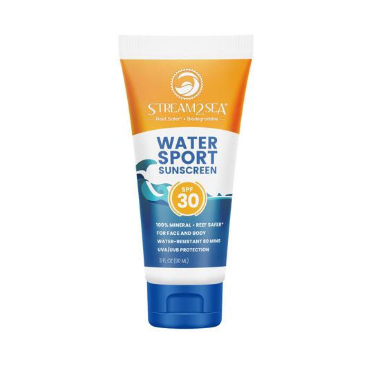 Picture of STREAM 2 SEA SPF 30 Mineral Sunscreen Biodegradable and Reef Safe Sunscreen, 3 Fl oz Non-Greasy and Moisturizing Mineral Sunscreen For Face Protection and Body Against UVA and UVB