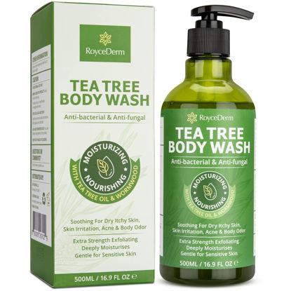 Picture of Antifungal Body Wash & Soap, Antibacterial Body Wash, Tinea Versicolor Body Wash, Tea Tree Body Wash, Back Acne Body Wash, Folliculitis Body Wash, For Jock Itch, Athletes Foot, Body Odor, Ringworm