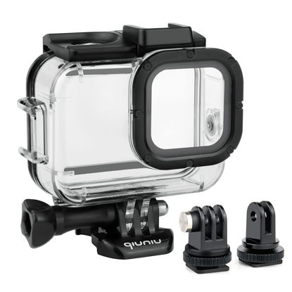 Picture of Standard Protective Waterproof Dive Housing Case for GoPro Hero 9/10 Black Action Camera - Up to 45 Meters - Protective Lens Removal NOT Needed - Transparent Clear