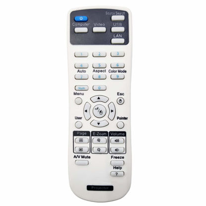 Picture of INTECHING 1599176 Projector Remote Control for Epson EX3220, EX5220, EX5230, EX6220, EX7220, EX7230 Pro, EX7235 Pro, VS230, VS330, VS335W, PowerLite 1263W/ 955W/ 955WH/ 965/ 965H/ 97/ 97H/ 98H/ 99WH