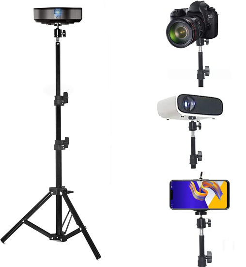 Picture of Coret Projector Tripod Stand, Portable Tripod Mount Floor Stand, Folding Floor Tripod Stand, Outdoor Stand for Projector,Camera, Webcam 18" to 40" (Withstand 3pounds 1.5kgs)