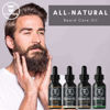 Picture of Striking Viking Beard Oil 4 Pack - Softening and Conditioning Beard Oil for Men - Citrus, Vanilla, Sandalwood, & Cedarwood Variety Scents - Enriched with Argan, & Jojoba Oils