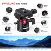 Picture of ZweiFuch Ballhead for Tripod,Ball Heads Camera 360° Panoramic with 1/4" Screw 3/8" Thread Mount Arca Swiss Ball Head for Monopod, DSLR, Phone, Gopro,Max Load 11lbs/5kg