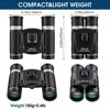 Picture of 200x25 Compact Binoculars for Adults and Kids, High Powered Mini Pocket Binoculars, Waterproof Small Binoculars for Bird Watching, Hunting, Concert, Theater, Opera, Traveling, Sightseeing