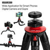 Picture of Phone Tripod with Remote, AFFLEXY Adjustable and Flexible Cell Phone Tripod Remote Shutter with Tripod Clip Tripod with Remote