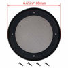 Picture of Fielect 4 Pcs 6.5inch /169mm Speaker Grill Mesh Decorative Circle Woofer Guard Protector Cover Audio Accessories Gold