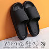 Picture of SHARLLEN Pillow Slides Slippers, Unisex Massage Foam Bathroom Slippers Black 5.5