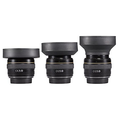 Picture of Neewer 77MM Lens Filter Kit: UV, CPL, FLD, ND2, ND4, ND8 and Lens Hood, Lens Cap for CANON 24-105MM, 10-22MM, 17-40MM and NIKON 28-300 Zoom Lenses