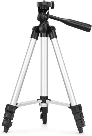 Picture of Lightweight Tripod Stand for Camera and Projector, Foldable Camera Tripod Adjustable Height 25 to 60 Inches, Portable Projector Stand for Outdoor Movies