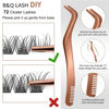 Picture of DIY Lash Extension Kit B01 Lash Cluster B&Q DIY Eyelash Extension Kit Individual Lashes Eyelash Clusters with Mascara Brush Eyelash Glue Remover Lash Applicators for DIY Eyelashes Extensions (Kit,B01)