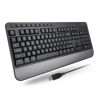 Picture of X9 Performance Multimedia USB Ergonomic Keyboard Wired - Take Control of Your Media - Full Size Wired Keyboard with Wrist Rest and 114 Keys - External Wired Computer Keyboard for Laptop and Office PC