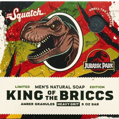 Picture of Dr. Squatch All Natural Bar Soap for Men with Heavy Grit, King of the Briccs Jurassic Park