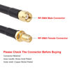 Picture of XRDS -RF 25ft RP-SMA Male to RP-SMA Female Coax Cable, RG58 RP-SMA WiFi Antenna Extension Coax Cable for WiFi LAN Router Wireless Network Card Adapte