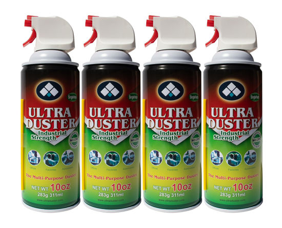 Picture of Ultra Duster Canned Air Industrial Strength 10oz 4 Pack