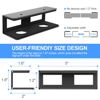 Picture of GOME Under Desk Laptop Mount Metal Bracket with Felt Board to Protect Your Laptop, Under Desk Laptop Tray Holder Desk Shelf with Screws to Enhanced Stability