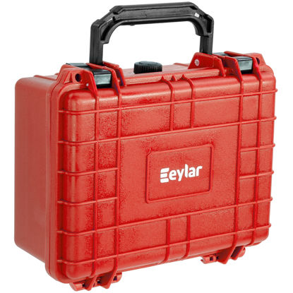 Picture of Eylar Protective Camera Hard Case Water & Shock Proof w/Foam, TSA Standards 9.12 inch 7.56 inch 4.37 inch (Red)