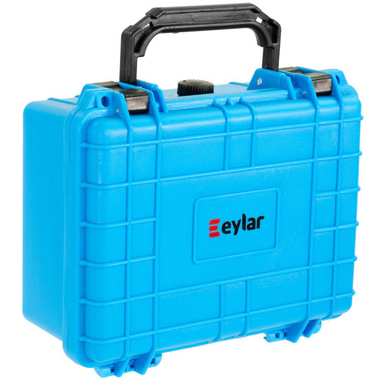 Picture of Eylar Protective Camera Hard Case Water & Shock Proof w/Foam, TSA Standards 9.12 inch 7.56 inch 4.37 inch (Light Blue)