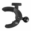 Picture of Bar Clamp with 1" Ball. Composite ABS with Rubberized Coating on Ball. Compatible with RAM and 1 Inch Ball Systems from Arkon, iBolt and More. NOT Compatible with TACKFORM 20mm Metal Ball System