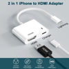 Picture of HDMI Adapter for iPhone to TV, 1080p HD Digital AV Adapter ( No Need Power, Plug and Play), Sync Screen Converter Compatibility with iPhone 14 13/12/11/X/8/iPad/to HDTV, Projector, Monitor