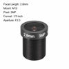 Picture of uxcell 3 Pcs CCTV Camera Lens 2.8mm Focal Length 3MP F2.0 1/2.5 Inch Wide Angle for CCD Camera