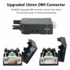 Picture of DB9 Breakout Connector (4 Female), BIFALE DB9 Solderless Connector RS232 D-SUB Serial Adapters 16mm thinner 9 Pin Port Terminal Breakout Board with Case Long Bolts Tail Pipe