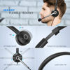 Picture of Nulaxy Computer Headset with Microphone, Wired USB Headset for Laptop PC, 3.5mm Jack Inline Control Headphone with Noise Cancelling Mic, Business Call Center Headset for Skype, Office, Classroom, Home