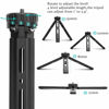 Picture of EaxanPic Aluminum Mini Tripod,Desktop Tabletop Stand Tripod for Zhiyun Smooth Q/4, Crane Plus/2, Osmo Mobile, Ronin-S, Vimble 2,Gimbal Handle Grip Stabilizer Tripod