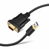 Picture of CableCreation USB 3.0 to VGA Cable 6 Feet, USB to VGA 15 Pin Adapter 1080P @ 60Hz, with Built-in Driver Only Support Windows 10/8.1/8 / 7 (NO XP/Vista/Mac OS X), 1.8 M /6FT,Black