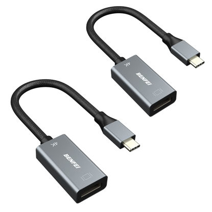 Picture of BENFEI USB C to HDMI 2 Pack Adapter, 4K@60Hz USB Type-C to HDMI Adapter [Thunderbolt 3 Compatible] with MacBook Pro 2021/2020/2019, MacBook Air/iPad Pro 2019, Samsung Galaxy S10/S9 and More