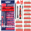 Picture of SHARDEN Precision Screwdriver set, 124 in 1 with 110 Bits Magnetic Screwdriver Kit, Professional Electronics Repair Tool Kit for Tablet, Computer, Laptop, PS4, PC, iPhone, Xbox, Game Console (red)