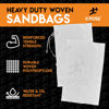 Picture of Empty Sand Bags, with Ties - White 14" x 26" Heavy Duty Woven Polypropylene, UV Sun Protection, Dust, Water and Oil Resistant - Home and Industrial - Floods, Photography and More (Bundle of 20)