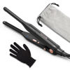 Picture of Wavytalk 3/10" Small Flat Iron, Pencil Flat Iron for Short Hair, Pixie Cut and Bangs, Mini Hair Straightener for Edges with Anti-Pinch Design, Tiny Hair Straightener with Floating Plates