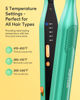 Picture of Wavytalk 3/10" Pencil Flat Iron for Short Hair, Edges and Touch-ups, Mini Flat Iron with Adjustable Temp & Anti-Pinch Design, Green