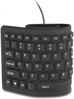 Picture of sungwoo Foldable Silicone Keyboard USB Wired Waterproof Rollup Keyboard for PC Notebook Laptop (All Black)