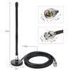 Picture of CB Radio Antenna, 27MHz CB Antenna Soft Whip Magnetic Base CB Antennas BNC & PL259 Male Compatible with Cobra Midland Uniden Maxon President Portable Handheld CB Radio Car Mobile Radio Scanner