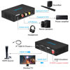 Picture of HDMI Audio Extractor 4K Splitter to Optical 3.5mm AUX L/R Coaxial Audio Adapter Converter 8 EDID Settings Supports HDCP 1080p 3D Dolby Digital DTS 5.1 PCM for PS4 PS5 Xbox Fire Stick Pass Through CEC