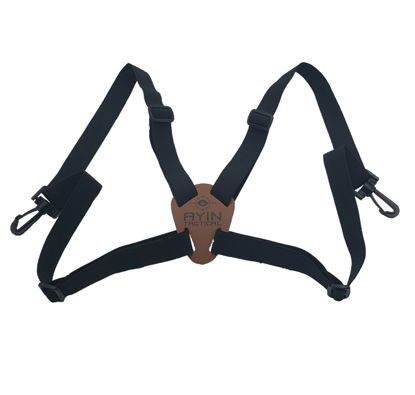 Picture of AYIN Binocular Harness, Binocular Strap, Adjustable Deluxe Binoculars Harness for Hunting, Birding, Sports watching, Binocular Cross Straps Harness, Camera Harness, Rangefinder harness