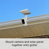 Picture of Holicfun 2-in-1 Security Camera and Solar Panel Gutter Mount for Ring, Eufy, Arlo, Wyze, Reolink Solar Panels and Cams (White)