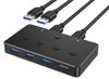 Picture of ACASIS KVM Switch,USB 3.0 Switcher 2 Computers Share 4 USB 3.0 Ports for Mouse, Keyboard,Printer and More,USB Switch Compatible with Mac/Windows/Linux