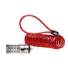 Picture of Kensington Portable Combination Cable Lock for Laptops and Other Devices - Red (K64671AM)