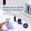 Picture of Beetles Gel Nail Kit Easy Nail Extension Set with 500Pcs Soft Gel Nail Tips Medium Square Shape 5 In 1 Nail Glue Base Gel and Innovative Led Lamp Easy Diy Nails Art Home Acrylic False Nail Tips Kit