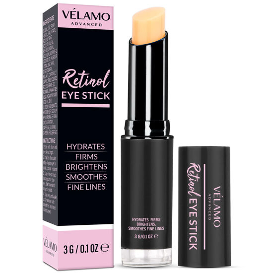 Picture of Retinol Eye Stick, Retinol Eye Cream for Dark Circles and Puffiness, Caffeine Eye Cream, Visible Results in 3-4 Weeks, Under Eye Cream Anti Aging, Eye Brightener Stick, Cream for Wrinkles, Puffiness and Bags under Eyes, Brightening Eye Balm Reduces 