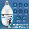 Picture of BJR 2K / 3MP Light Bulb Security Cameram, 5G & 2.4G WiFi Security Camera Wireless Outdoor Indoor 360 Camera for Home with Color Night Vision Motion&Siren Alert Auto Motion E27 Socket